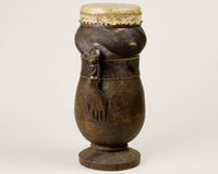 Vase-shaped 'yolo' drum from the Kuba